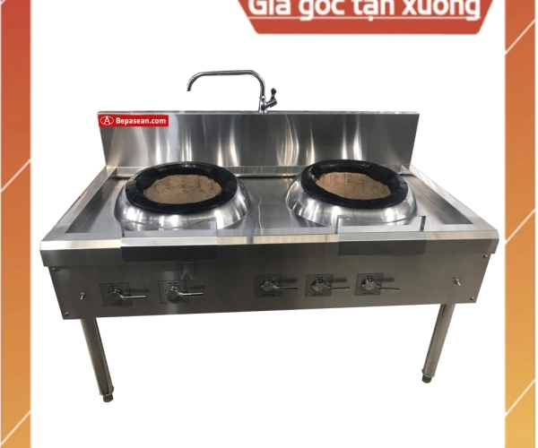 Bếp á quạt thổi đắp đất đôi