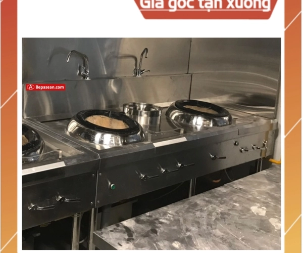 Bếp Á quạt thổi đôi có bầu nước nóng