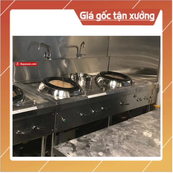 Bếp Á quạt thổi đôi có bầu nước nóng