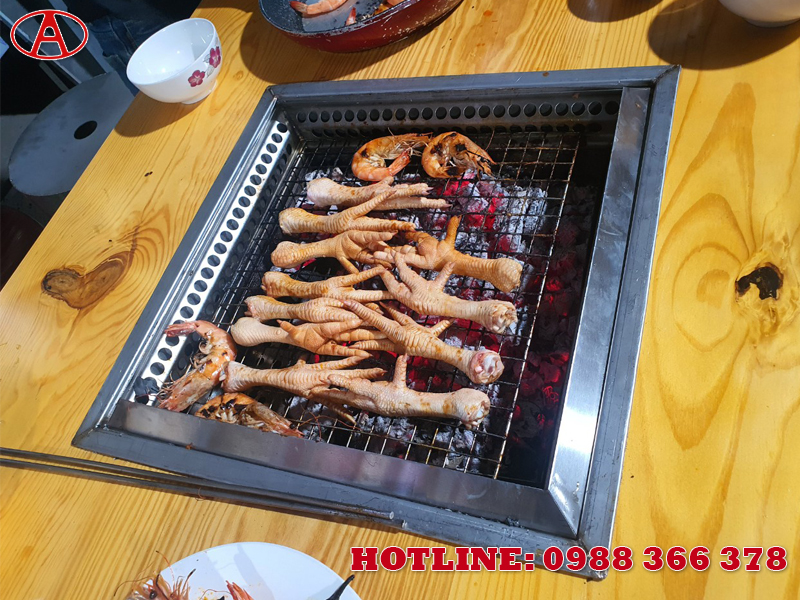 Part of the non-smoking grill in the BBQ restaurant